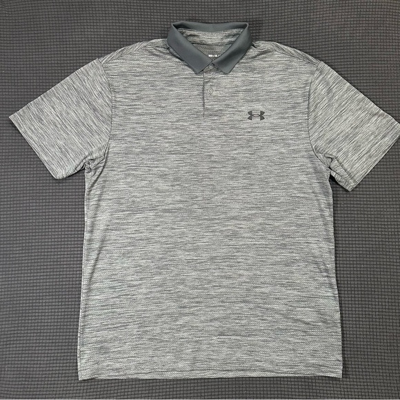 Under Armour Other - Under Armour Gray Performance Polo Shirt Men’s Medium Stretch Athletic Golf Top